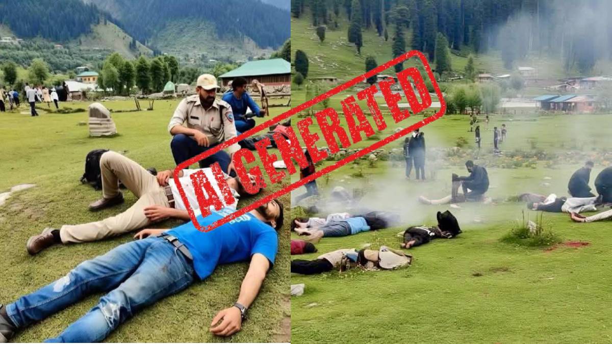 Fact check: पहलगाम आतंकी हमले को लेकर AI से बनाई गई तस्वीरें वायरल