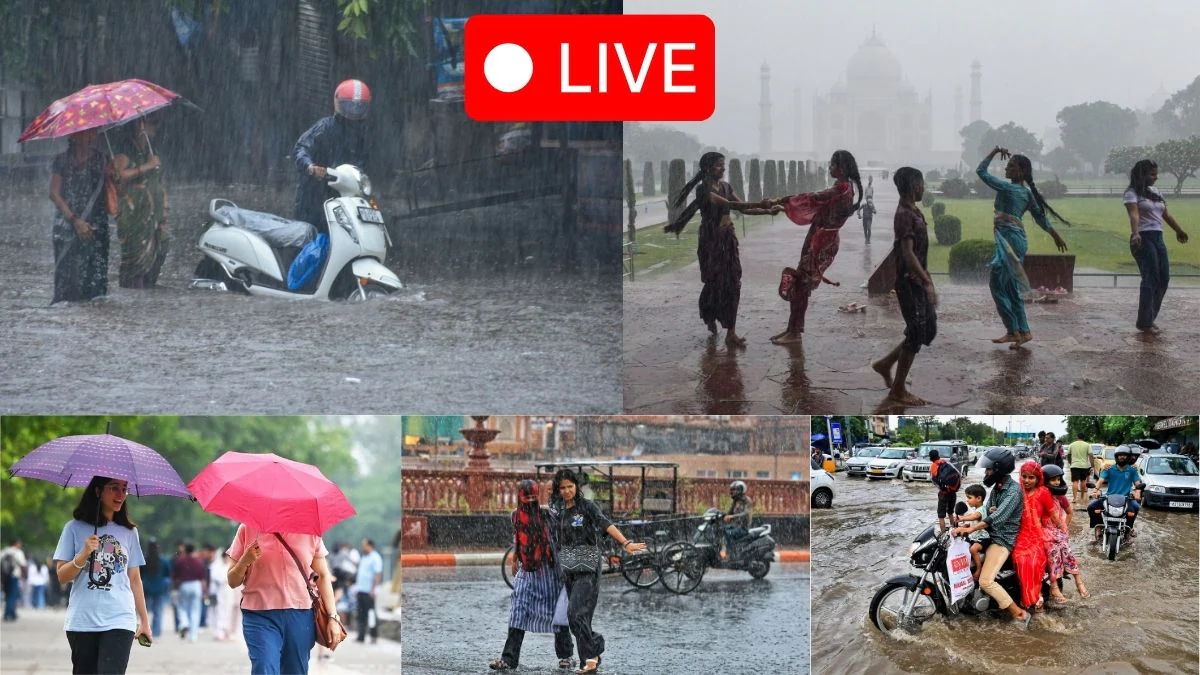 आज का मौसम कैसा रहेगा की जानकारी LIVE: राजस्थान – गुजरात के कई इलाकों में बारिश, दिल्ली वाले गर्मी से परेशान | Aaj Ka Mausam Kaisa Rahega ki Jankari