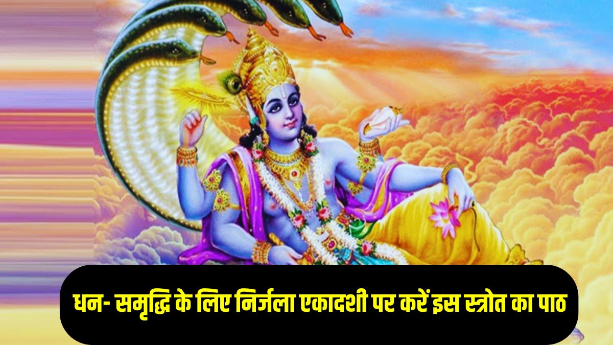 Nirjala Ekadashi 2025: धन- समृद्धि के लिए निर्जला एकादशी पर करें इस स्त्रोत का पाठ, मां लक्ष्मी के साथ भगवान विष्णु की रहेगी विशेष कृपा