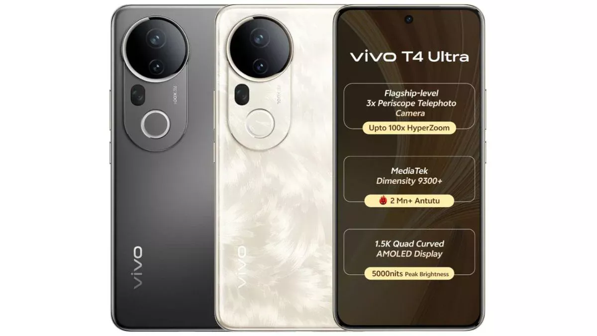 Vivo T4 Ultra स्मार्टफोन की भारत में जोरदार एंट्री, किफायती दाम में 50MP पेरिस्कोप टेलिफोटो कैमरा और 5500mAh बैटरी