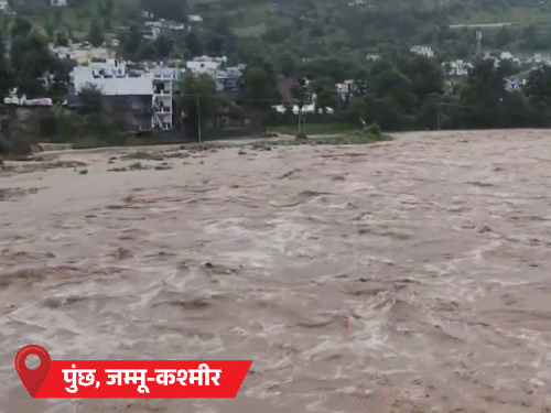 MP-राजस्थान में मानसून फिर एक्टिव:जम्मू-कश्मीर में बाढ़ से दो दिन में 23 मौतें; गुवाहाटी में लैंडस्लाइड, असम बाढ़ से 1.7 लाख लोग प्रभावित