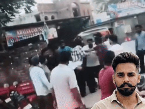 पटियाला में बीच बाजार युवक की हत्या का VIDEO:बदमाशों के झुंड ने दिनदहाड़े गाड़ी घेरी, पेट में 8 बार ताबड़तोड़ चाकू मारे
