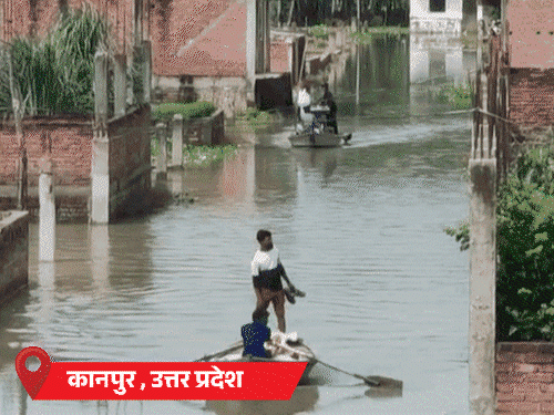 UP के 25 शहरों में बारिश, घर-थाने-अस्पताल में पानी भरा:ऋषिकेश में जीप नदी में फंसी; राजस्थान-दिल्ली समेत 14 राज्यों में अलर्ट