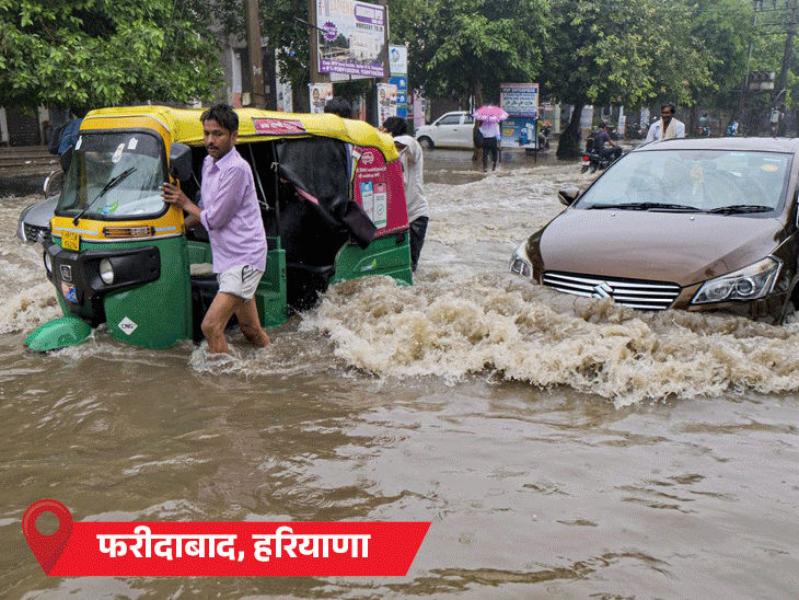 दिल्ली में 8 दिन में महीने भर जितनी बारिश:राजस्थान में हाईवे पर पानी, बाजार-घरों में भी घुसा; लैंडस्लाइड से अमरनाथ यात्रा खत्म की गई